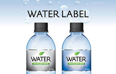 The features of water bottle labels printing 